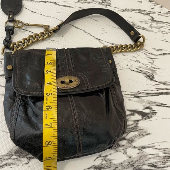 Fossil black/brown women’s small handbag - Picture 4 of 7